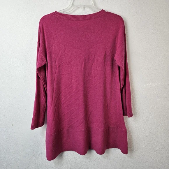 100% Cashmere Pink Tunic Top - Picture 6 of 7